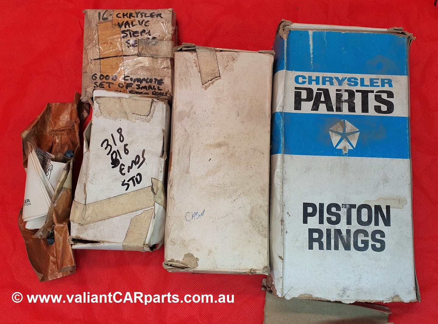 Chrysler_Valiant_V8_318_rings_big_end_conrod_main_bearings_rear_main_valve_stem_seals