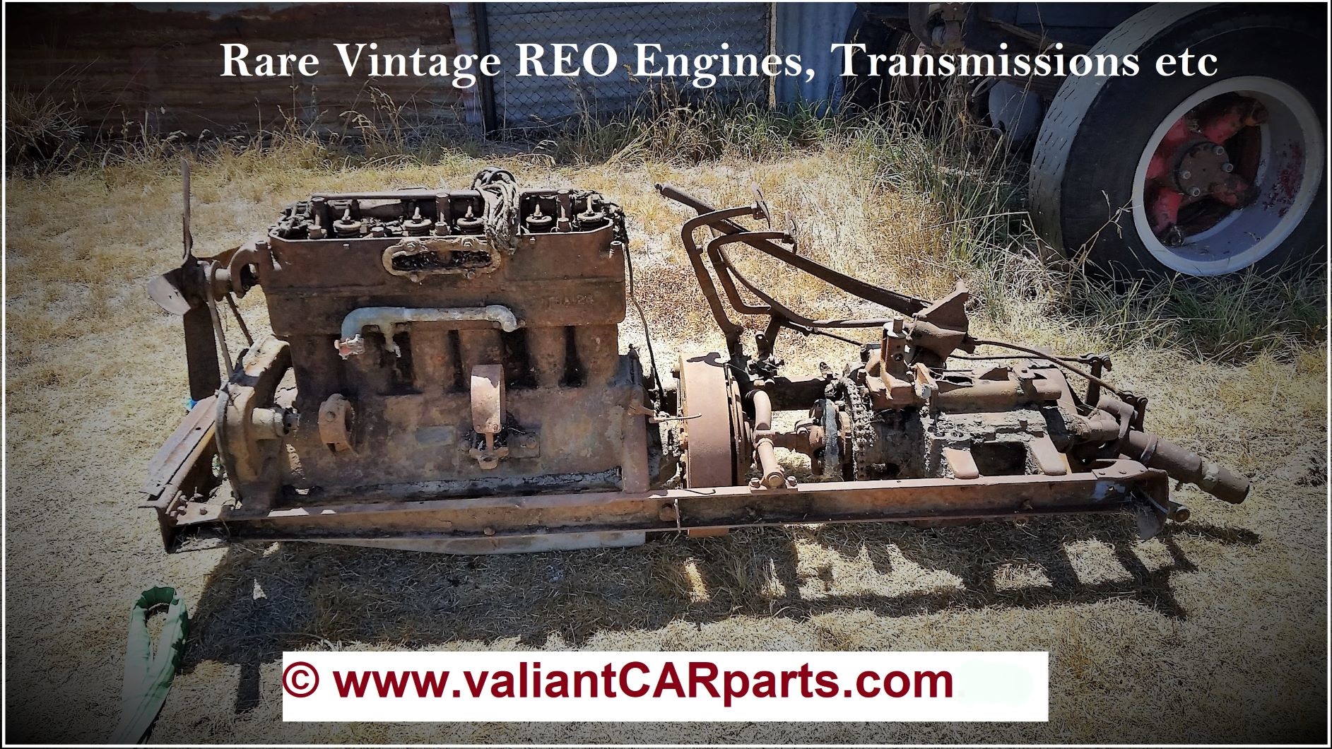 Vintage_REO_Truck_Bus_Silver_Gold_Crown_Engines_transmission_chassis_cut